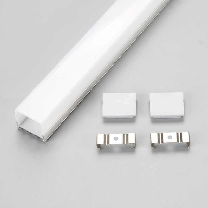 LEDストリップ設備用カバー及びエンドキャップ付きLEDプロファイルアルミニウムチャネルシステム