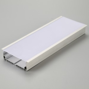 PCカバーエンドキャップクリップ付LEDストリップハウジングアルミプロファイルフレーム