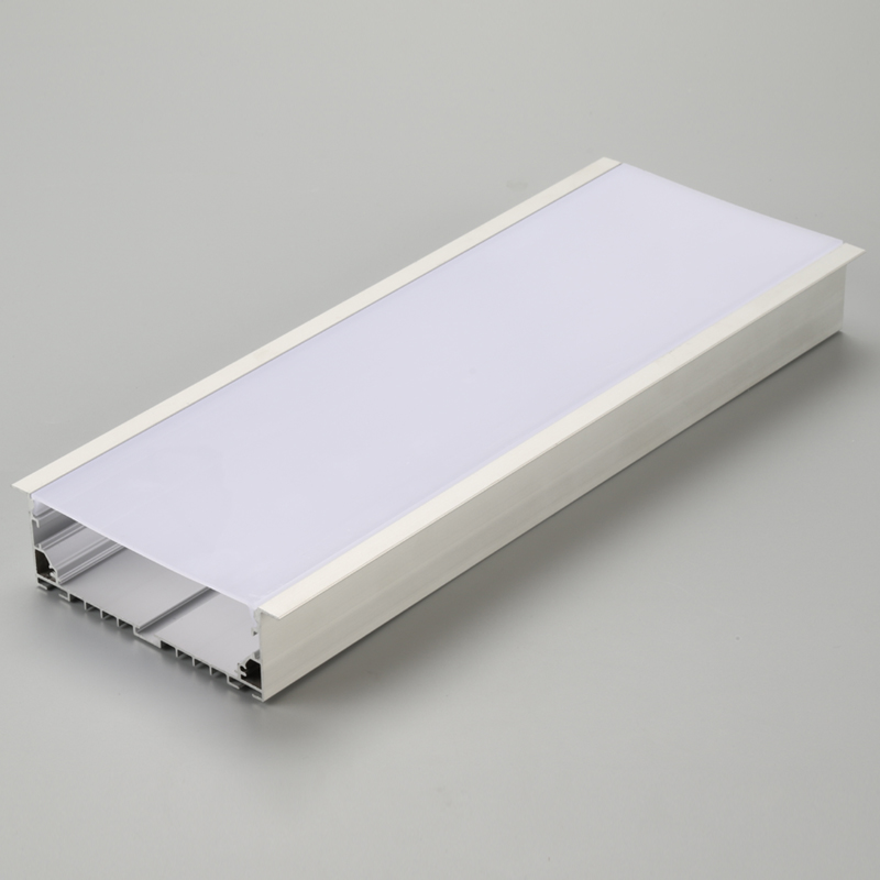 PCカバーエンドキャップクリップ付LEDストリップハウジングアルミプロファイルフレーム