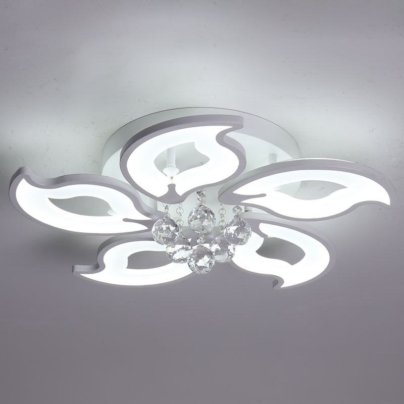 5\/8\/15の頭部が付いている天井灯LEDの水晶シャンデリアの花の形